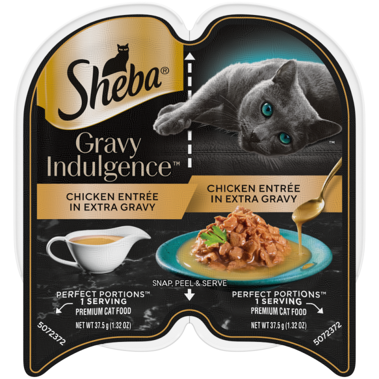 SHEBA Gravy Indulgence Adult Wet Cat Food Chicken Entr e in Extra