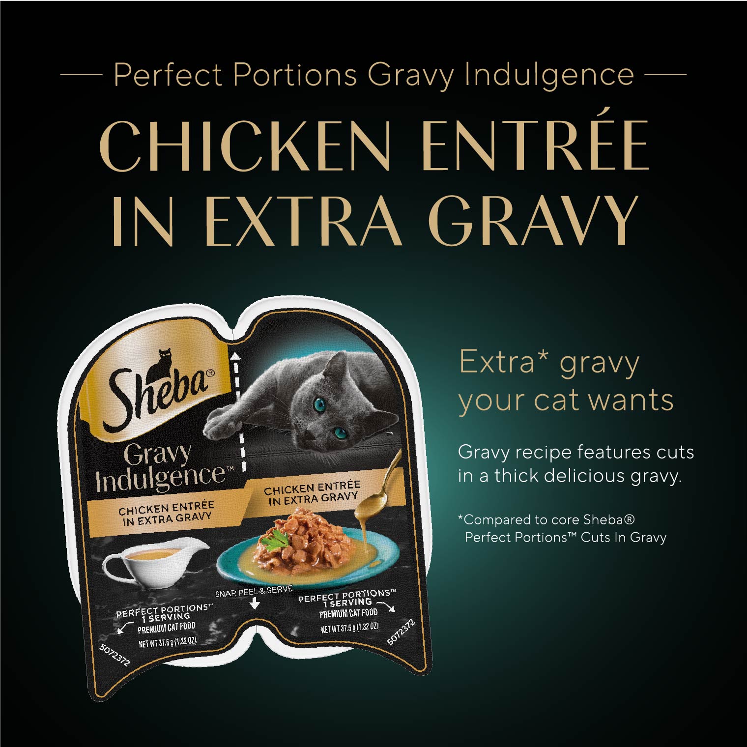 SHEBA Gravy Indulgence Adult Wet Cat Food Chicken Entr e in Extra